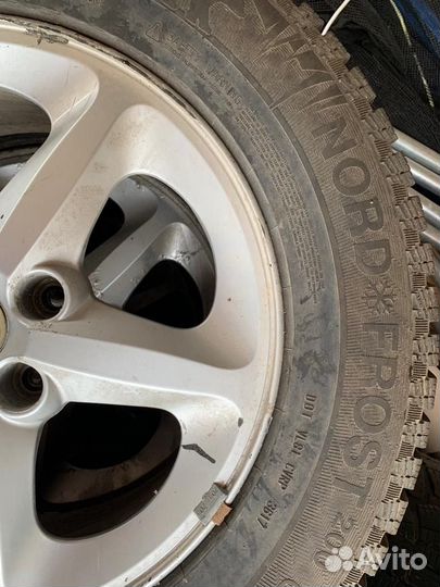 Диски с зимней резиной от Hyundai Santa Fe 2007