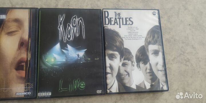 Музыкальные DVD Beatles,Ramstein,Korn