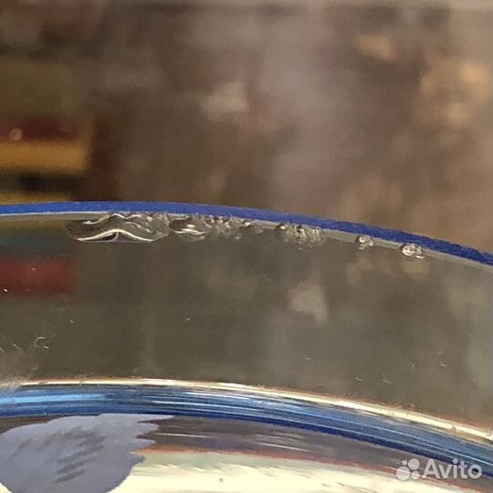 Крюшонница купоросное стекло СССР