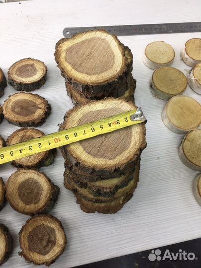 Спилы дерева для декора