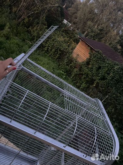 Большой вольер. клетка для попугая. доставка