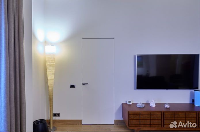 Межкомнатные скрытые двери под покраску