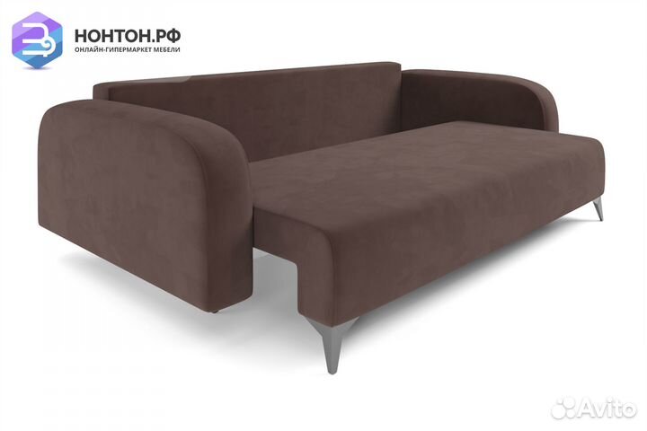 Диван тик-так Цюрих коричневый