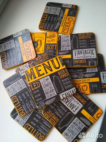 Подставки под стаканы и бокалы