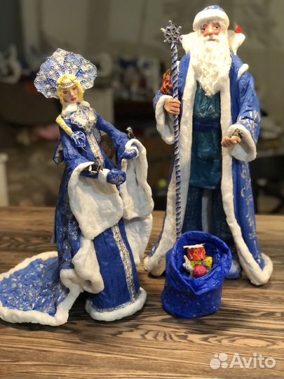 Новогодняя ватная игрушка