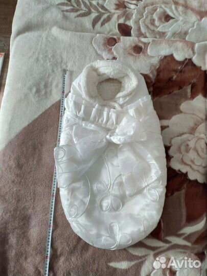 Зимний конверт в коляску на овчине