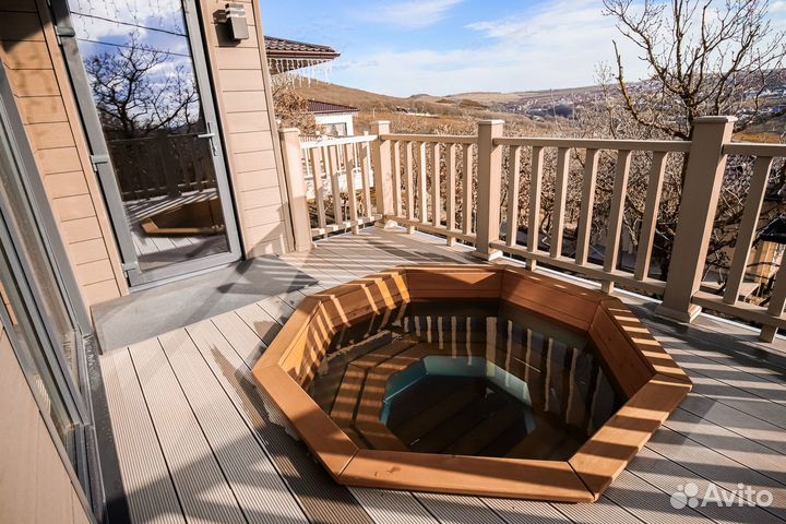 Баня на дровах с чаном