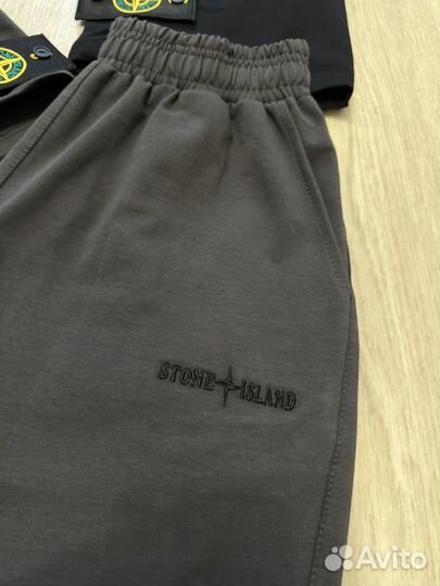 Мужской летний костюм Stone Island oversize