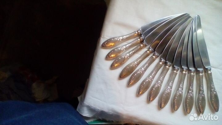 Столовый набор ложки и вилки мельхиор