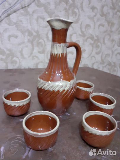 Кувшин и 5 стопочек.времен ссср.Болгария