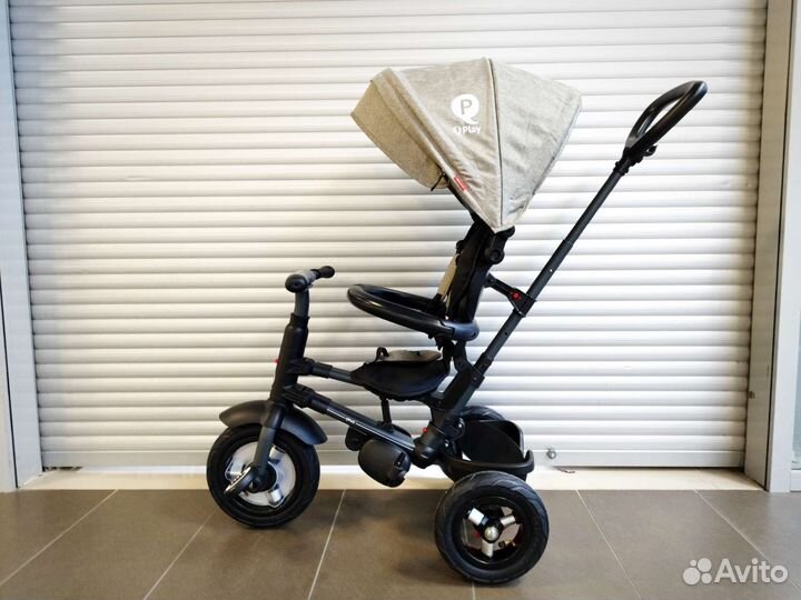 Детский трехколесный велосипед Rito Q Play серый