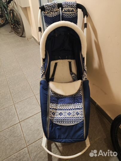 Детские санки коляска