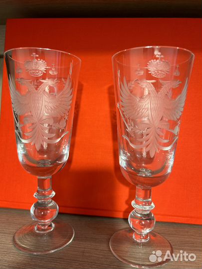 Бокалы винтажные с Гербом