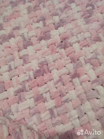 Плед детский вязаный ручная работа