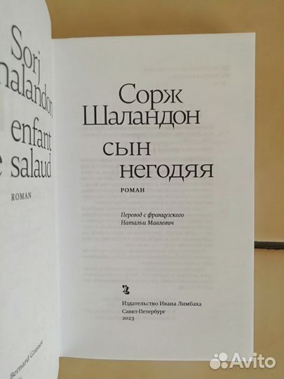 Сорж Шаландон - Сын негодяя