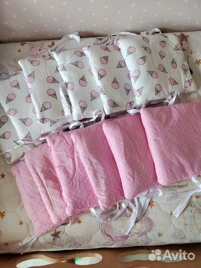 Бортики в детскую кроватку бу