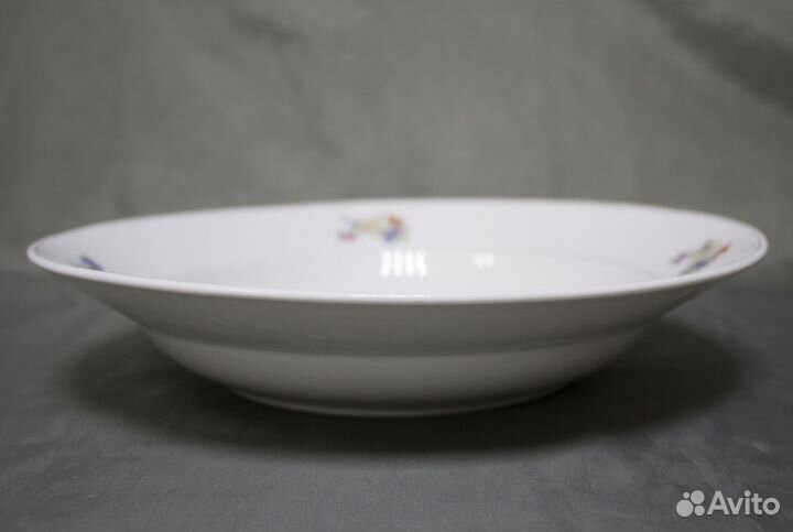 Тарелка суповая Мейсенский букет, Дулево, 1953 г,п