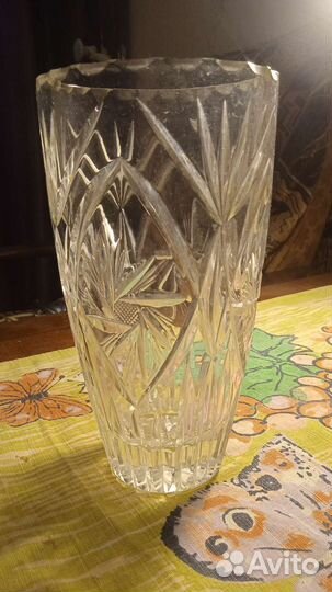 Хрустальная ваза 21 см