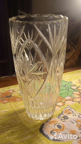 Хрустальная ваза 21 см