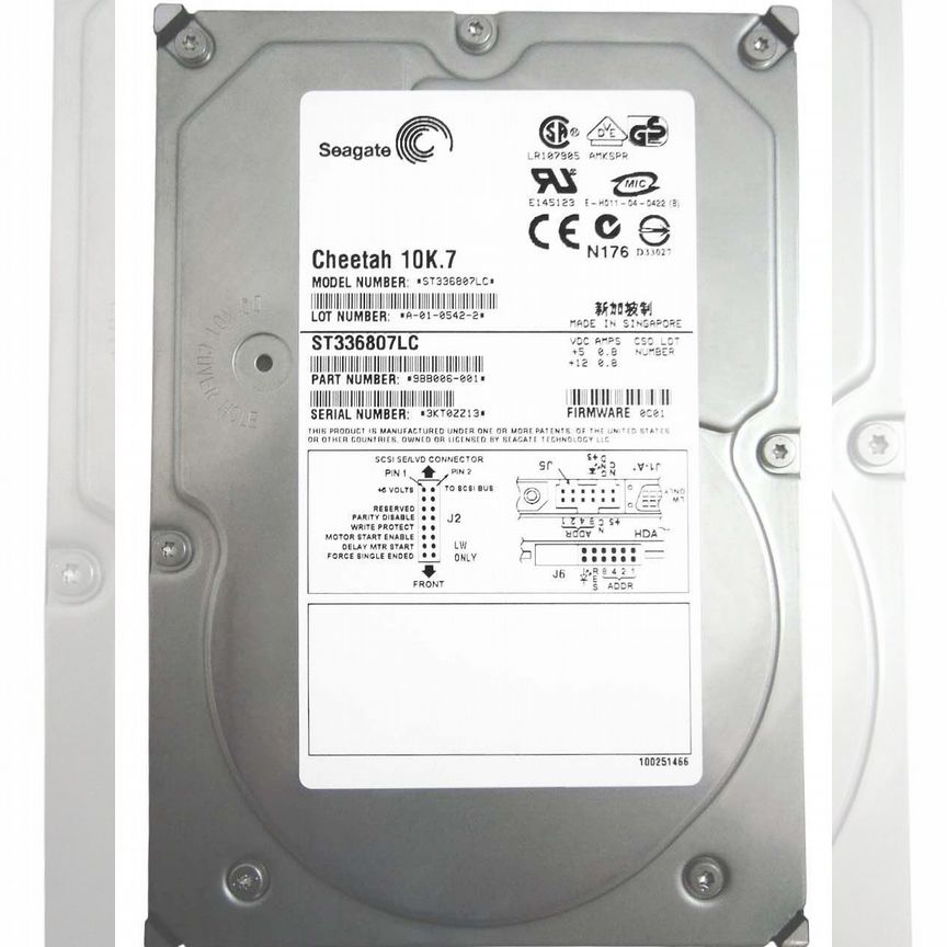 [ST336807LC] Жесткий Диск Seagate 36gb Scsi 3.5' Hdd St336807lc