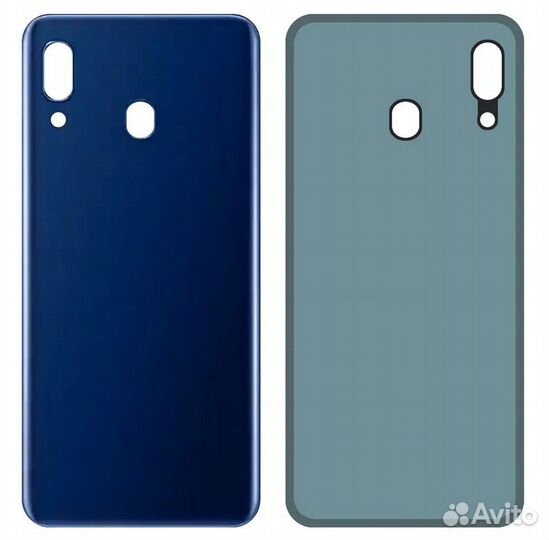 Задняя крышка для Samsung SM-A205F Galaxy A20 (син