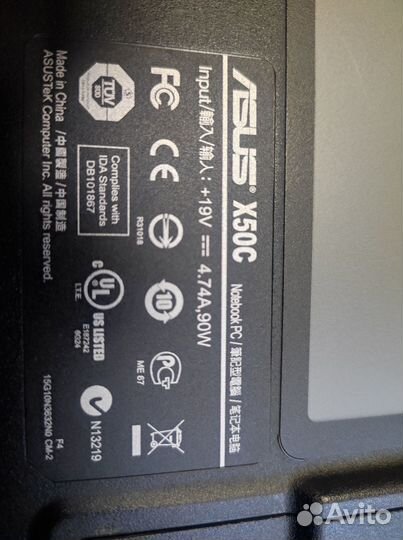 Ноутбук asus 50
