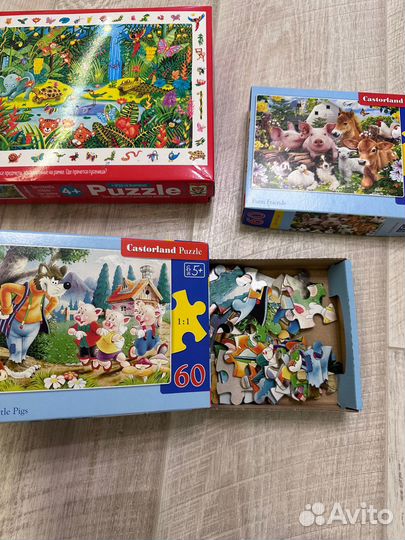 Пазлы 60 деталей (castorland, айрисс пресс)