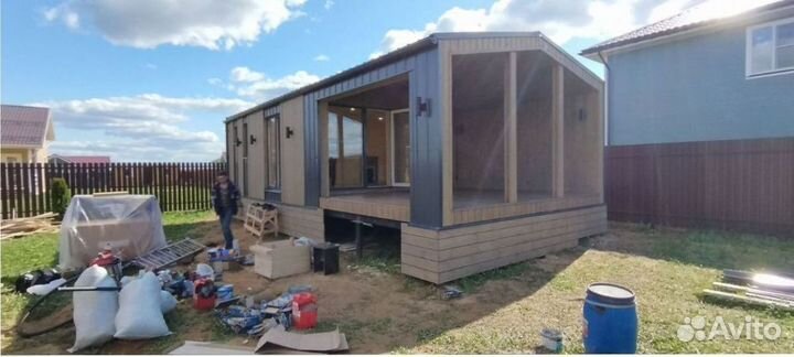 Каркасный дачный дом с доставкой 75 м кв, арт. дл-6435