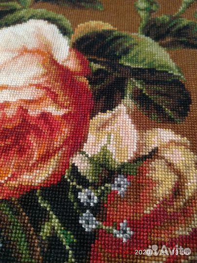 Картина вышитая крестиком. Ручная работа