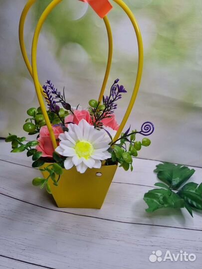 Сумочки с цветами из мыла