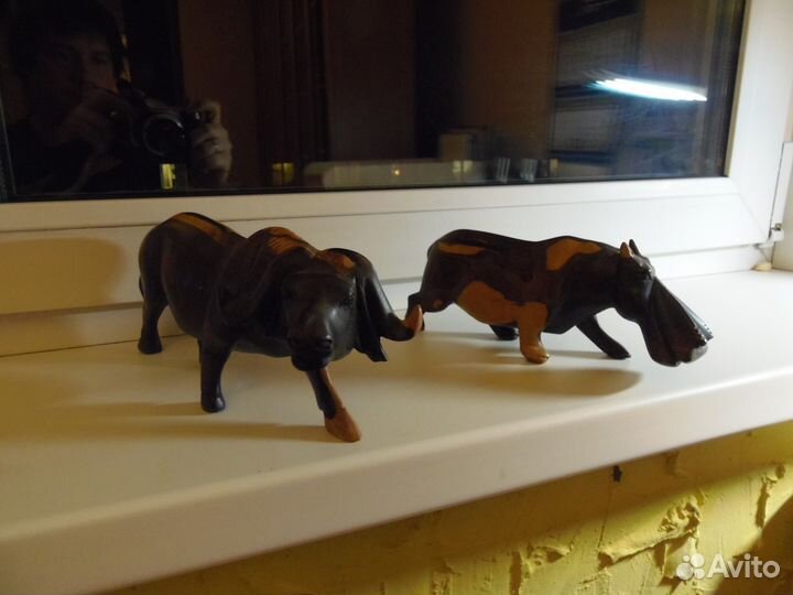 Статуэтки деревянные черное дерево Африка Гвинея