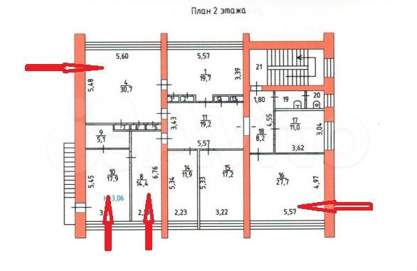 Офис, от 14 до 30 м²