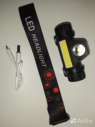 Налобный фонарик (светодиодный)