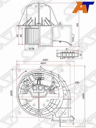 Мотор отопителя салона BMW X5 E70/X6 E71/E72 (с