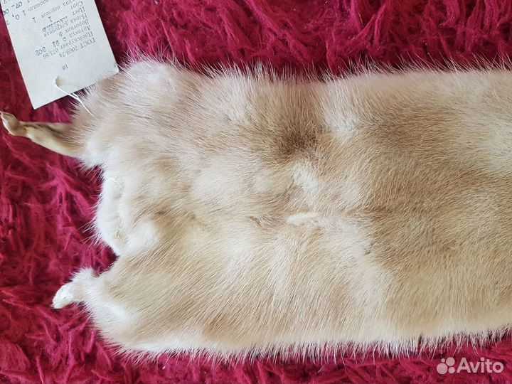 Норка шкурка-чулок воротник