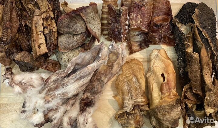 Натуральные сушеные лакомства для собак