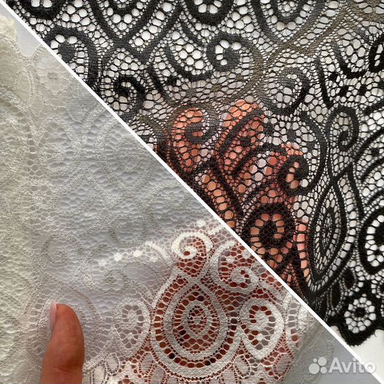 Кружево эластичное, ширина 18см