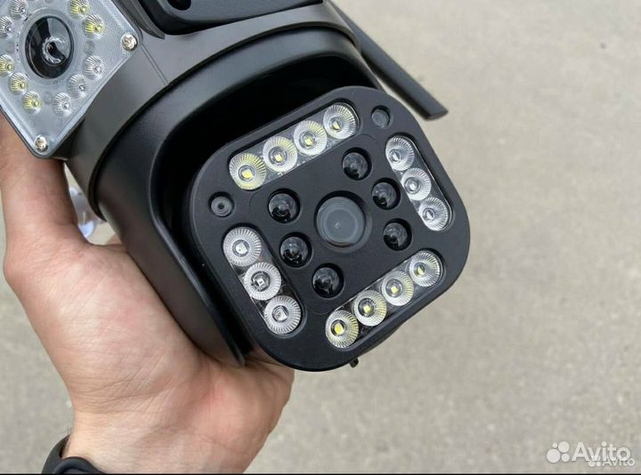 Уличная 4G камера видеонаблюдения 4 объектива