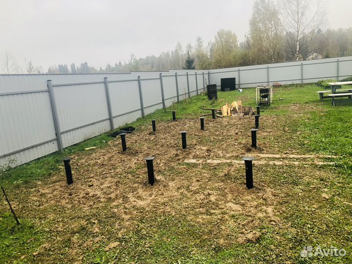 Винтовые сваи под ключ установка