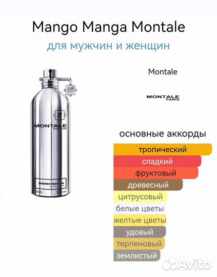 Montale Mango Manga духи монталь