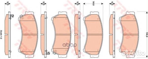 Колодки тормозные дисковые mazda: 6 2.5 02-07