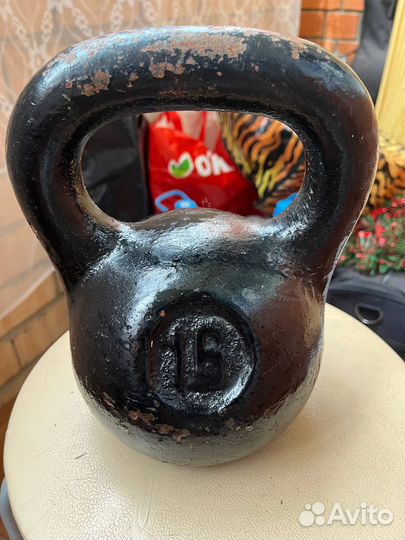 Гиря чугунная 16 кг