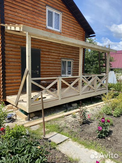 Строительство пристроек террасы веранды