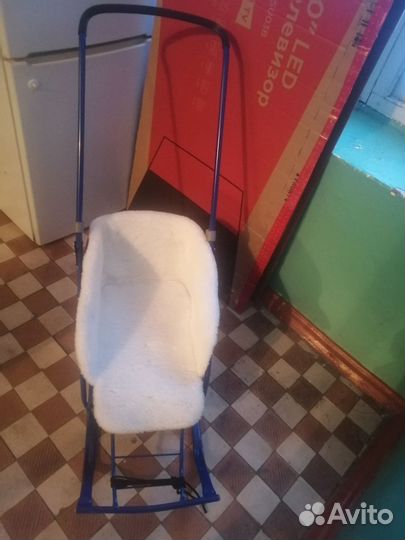 Детские санки коляска новые