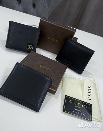 Кошелек мужской кожа gucci