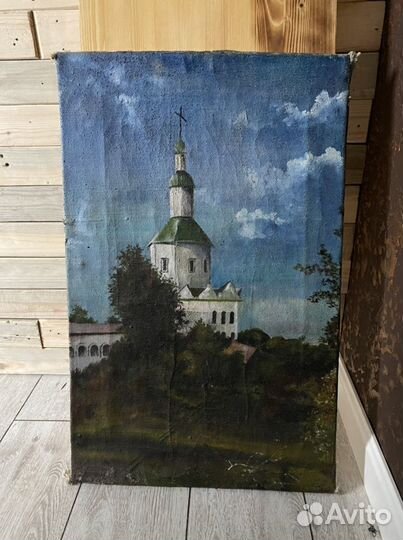 Картина маслом старая