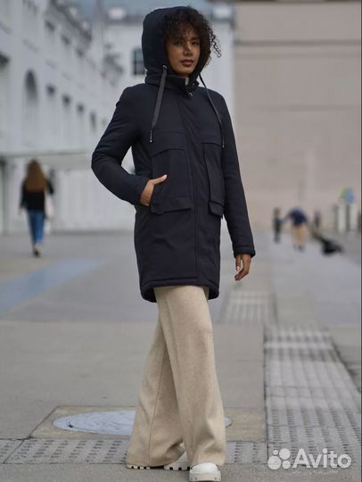 Парка женская зимняя с капюшоном 50 размер