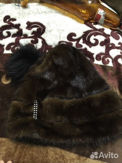 Шапка норковая женская