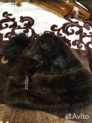 Шапка норковая женская