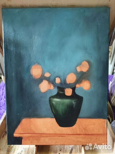 Новая картина маслом на холсте на подрамнике 30*40